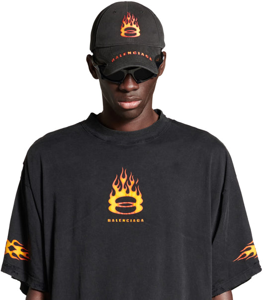 Size L - Balenciaga Burning Utility Tee Brand New