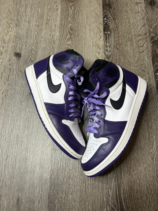 Size 9.5 - Jordan 1 Court Purple 2.0