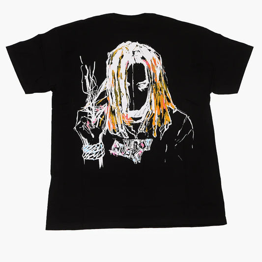 Size XL - Revenge x Lil Durk Painting Tee Shirt Black